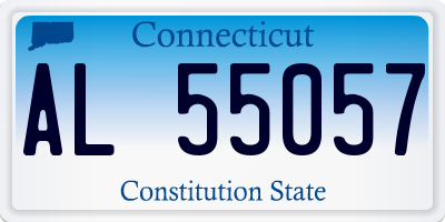 CT license plate AL55057