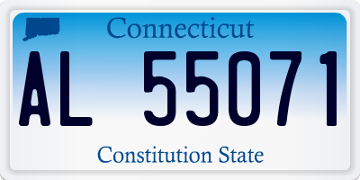 CT license plate AL55071