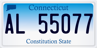 CT license plate AL55077