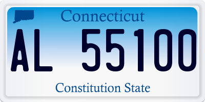 CT license plate AL55100
