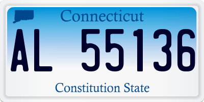 CT license plate AL55136