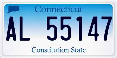 CT license plate AL55147