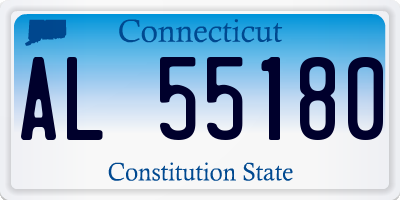 CT license plate AL55180