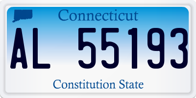 CT license plate AL55193