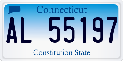CT license plate AL55197