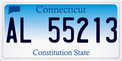 CT license plate AL55213