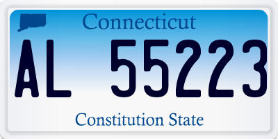 CT license plate AL55223