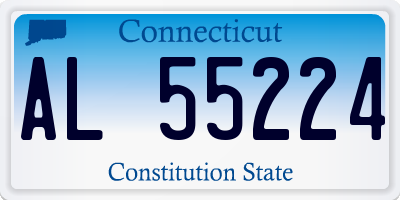 CT license plate AL55224