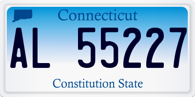 CT license plate AL55227