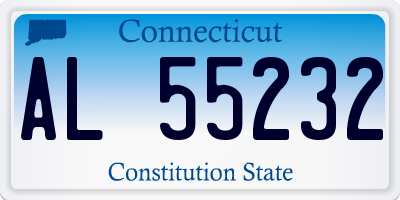 CT license plate AL55232