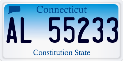 CT license plate AL55233