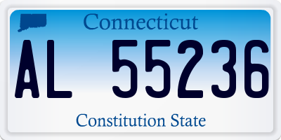 CT license plate AL55236
