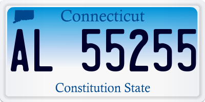 CT license plate AL55255
