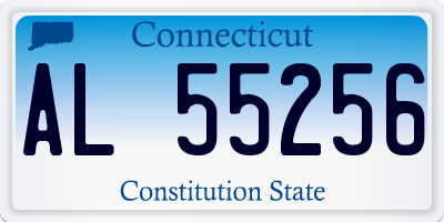 CT license plate AL55256