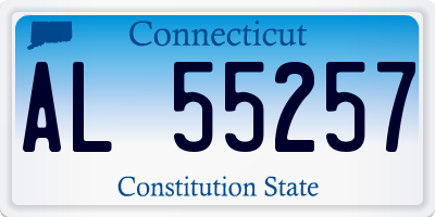 CT license plate AL55257