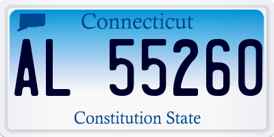 CT license plate AL55260