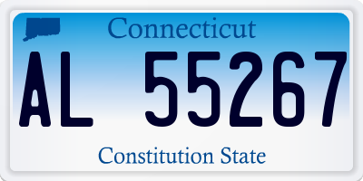 CT license plate AL55267