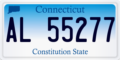 CT license plate AL55277