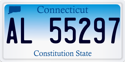 CT license plate AL55297