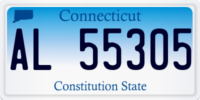 CT license plate AL55305