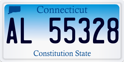 CT license plate AL55328