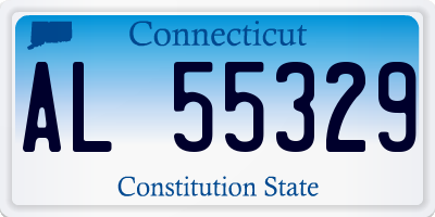 CT license plate AL55329