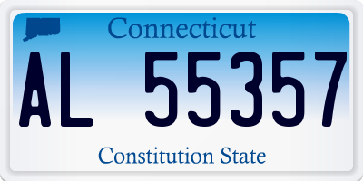 CT license plate AL55357