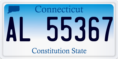 CT license plate AL55367