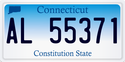 CT license plate AL55371