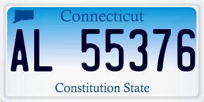 CT license plate AL55376