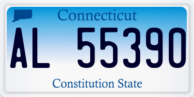 CT license plate AL55390