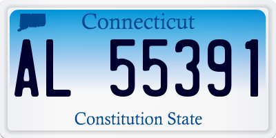 CT license plate AL55391