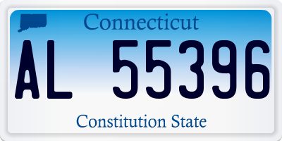 CT license plate AL55396