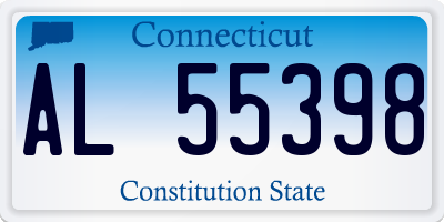 CT license plate AL55398