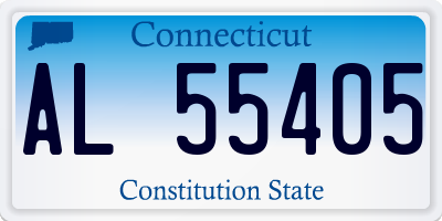 CT license plate AL55405