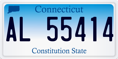 CT license plate AL55414