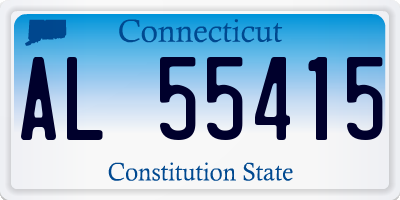 CT license plate AL55415