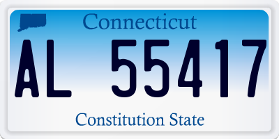 CT license plate AL55417