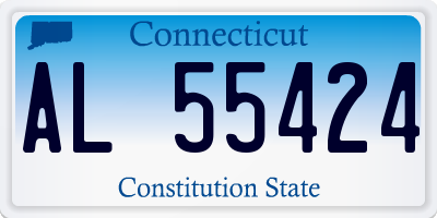 CT license plate AL55424