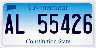 CT license plate AL55426