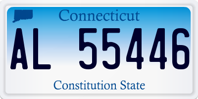 CT license plate AL55446