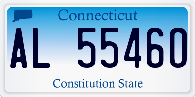 CT license plate AL55460