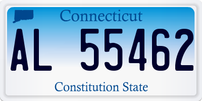 CT license plate AL55462