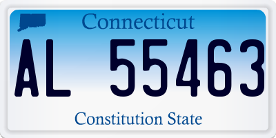 CT license plate AL55463