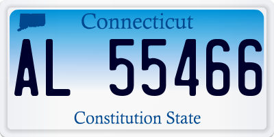 CT license plate AL55466