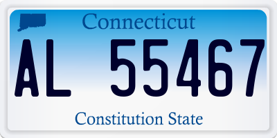 CT license plate AL55467
