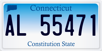 CT license plate AL55471