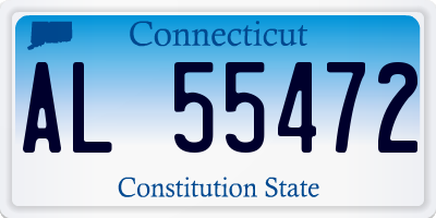 CT license plate AL55472