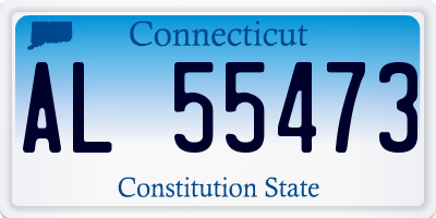 CT license plate AL55473