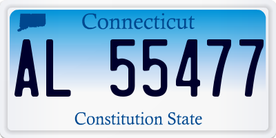CT license plate AL55477